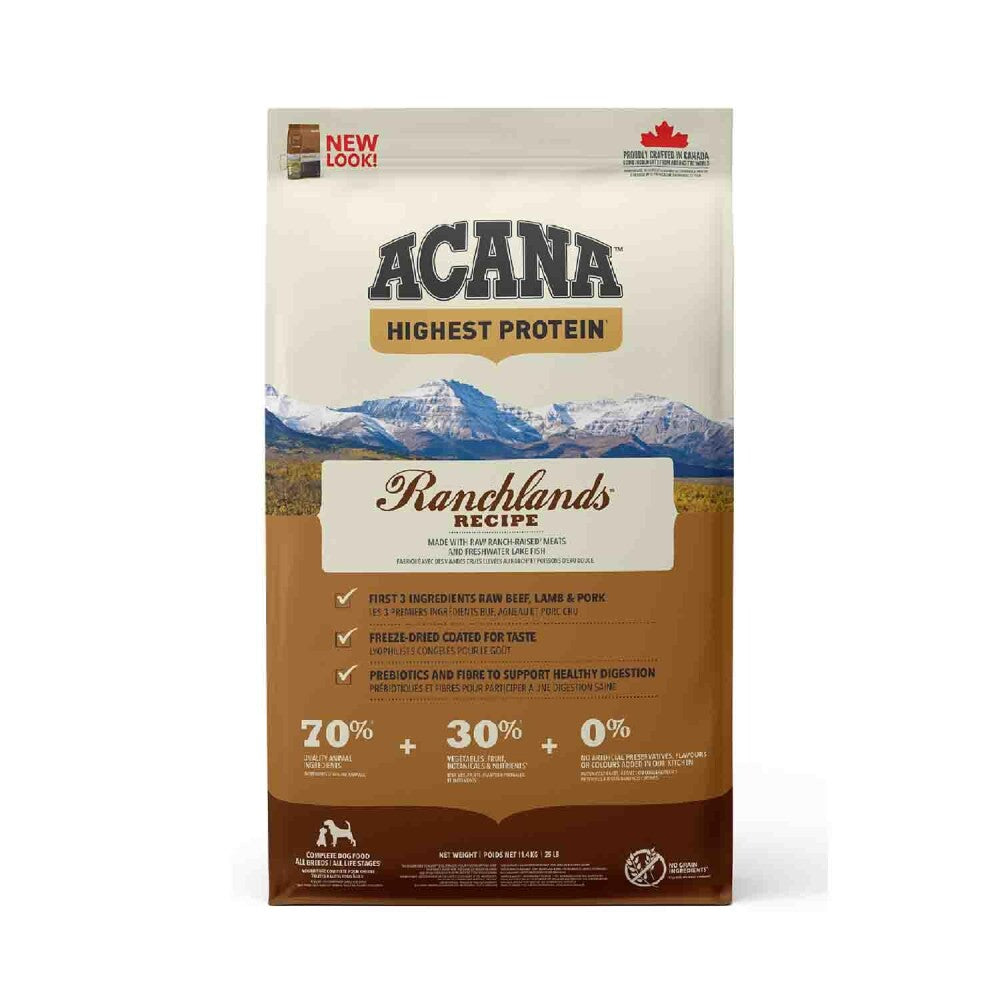Acana Ranchlands Sığır Etli Tahılsız Tüm Irk Ve Yaşam Evreleri İçin Köpek Maması 11.4 KG | SRC: Barcode: 064992543112